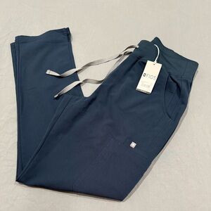 Figs Technical Collection Scrub Pants High Waisted Yola in Dark Harbor Medium